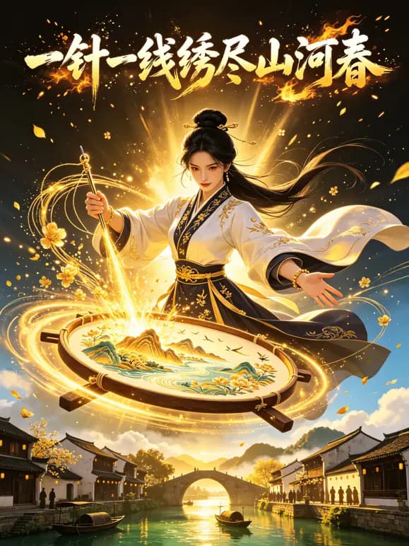 一针一线绣尽山河春