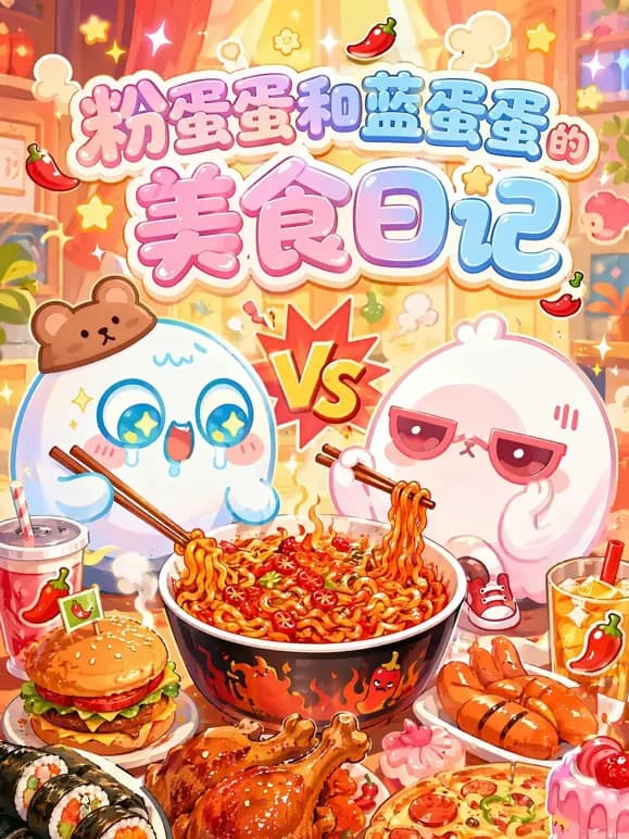 粉蛋蛋和蓝蛋蛋的美食日记